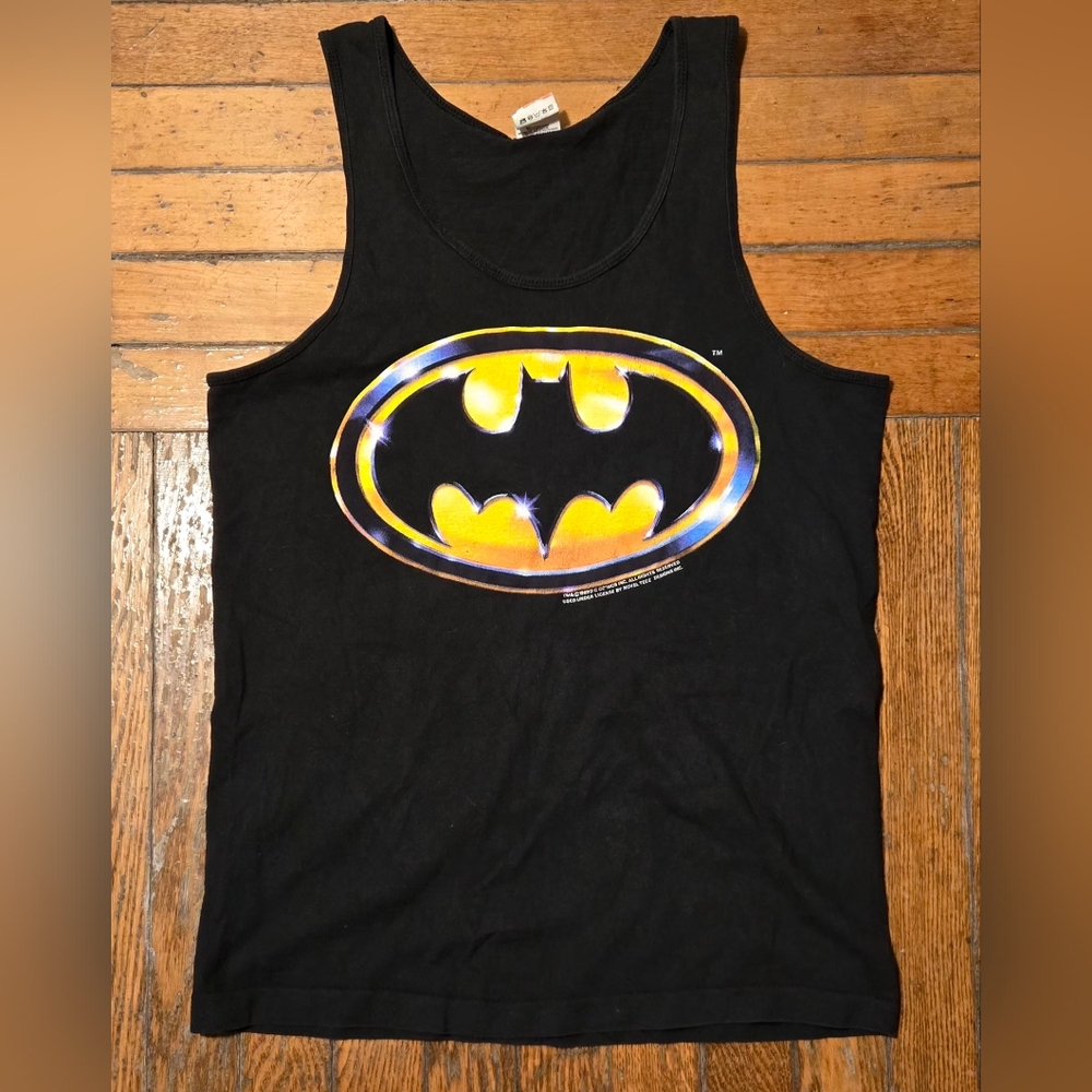 VTG Batman 1989 Novel Teez Promo Tank Top M